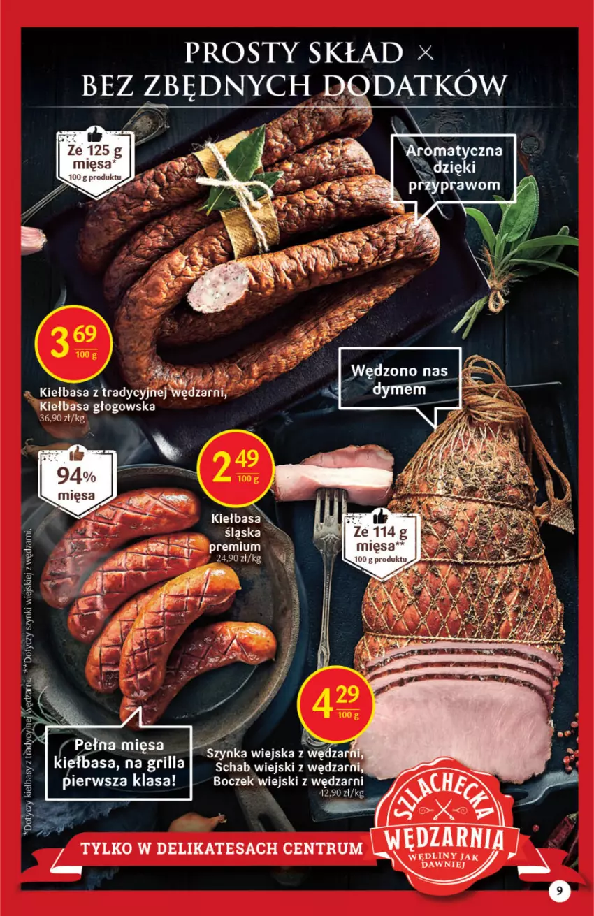 Gazetka promocyjna Delikatesy Centrum - Gazetka DC15 - ważna 19.04 do 27.04.2022 - strona 9 - produkty: Boczek, Grill, Kiełbasa, Kiełbasa głogowska, Kiełbasa śląska, LG, Rum