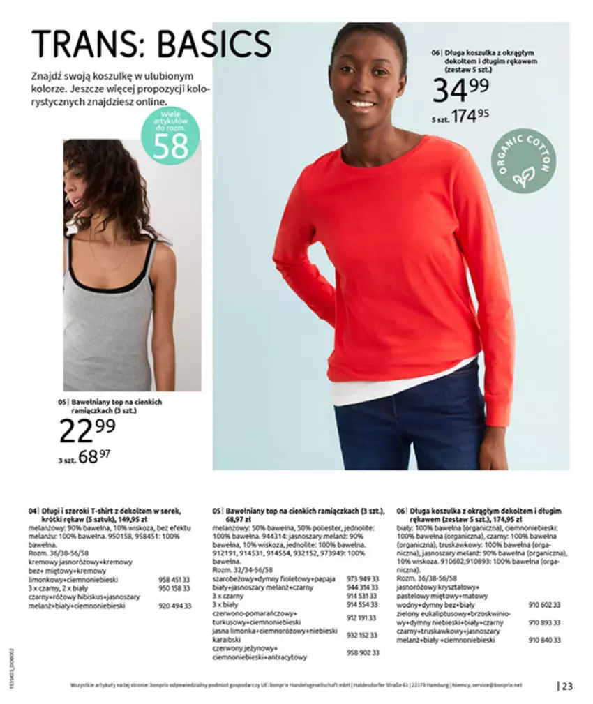 Gazetka promocyjna Bonprix - MARYNARSKIE AKCENTY - ważna 02.03 do 30.03.2026 - strona 25 - produkty: Fa, Gry, Kosz, Papaja, Por, Top, Tran, Wełna