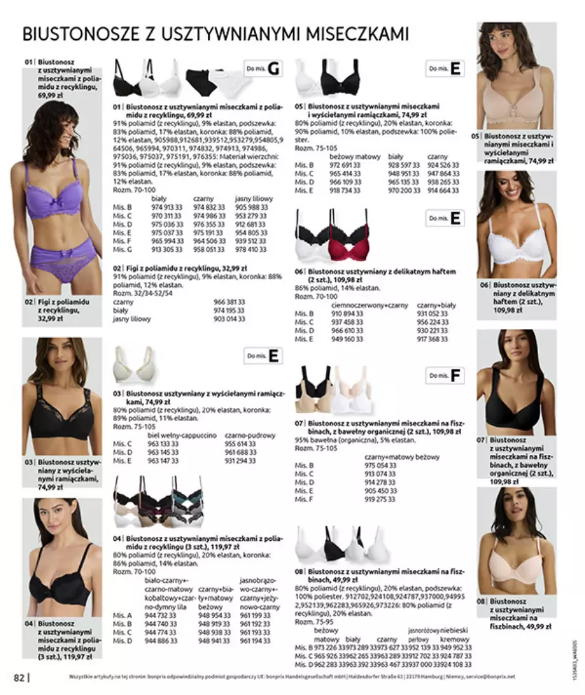 Gazetka promocyjna Bonprix - MARYNARSKIE AKCENTY - ważna 02.03 do 30.03.2026 - strona 84 - produkty: Baton, Biustonosz, Fa, Figi, Gra, Miseczka, Sos, Wasa