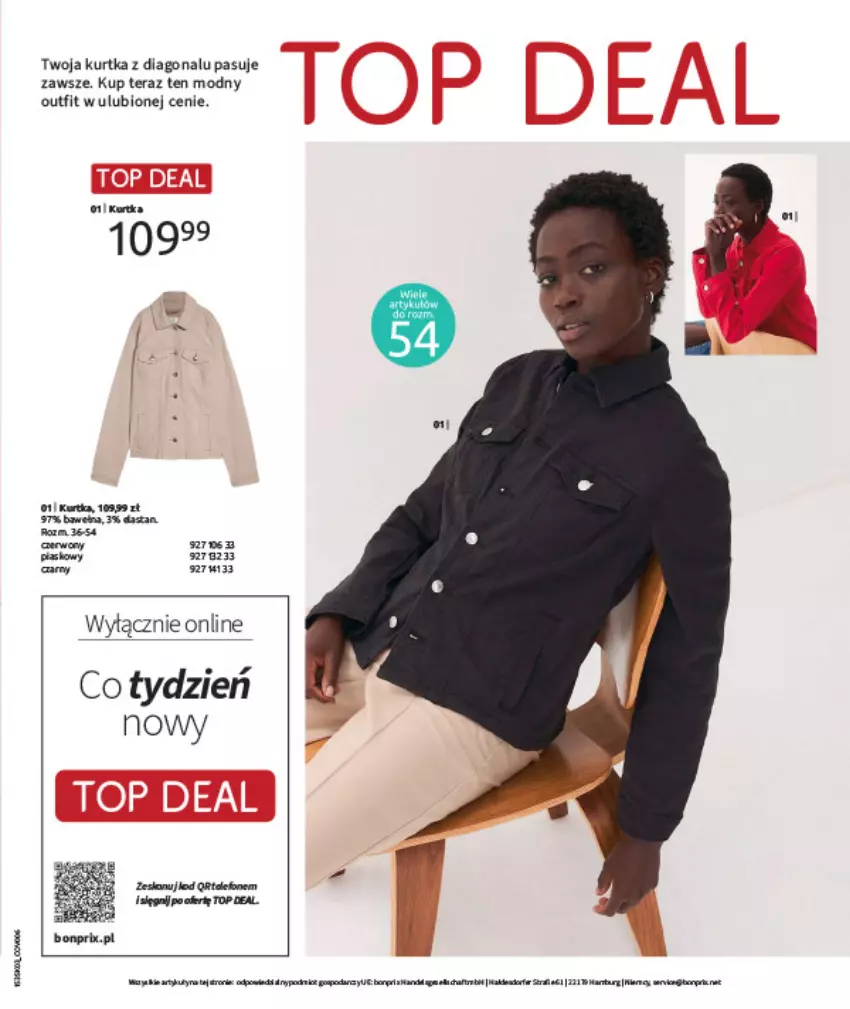 Gazetka promocyjna Bonprix - MARYNARSKIE AKCENTY - ważna 02.03 do 30.03.2026 - strona 99 - produkty: Kurtka, Taft, Tera