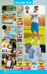 Gazetka promocyjna Aldi - Pełna oferta - Gazetka - ważna od 22.06 do 22.06.2024 - strona 32 - produkty: Ryba, Szorty, T-shirt, Lodówka, Pojemnik, Dres, Wełna, Torba, Bateria, Powerbank, Akumulator, Fa