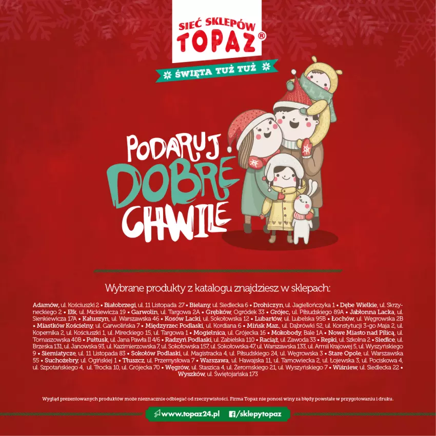 Gazetka promocyjna Topaz - Gazetka - ważna 15.11 do 24.12.2021 - strona 34 - produkty: Bielska, Body, KOBO, Lack, Ogiński, Ogród, Podlaski, Sok, Sokołów, Top, Woda