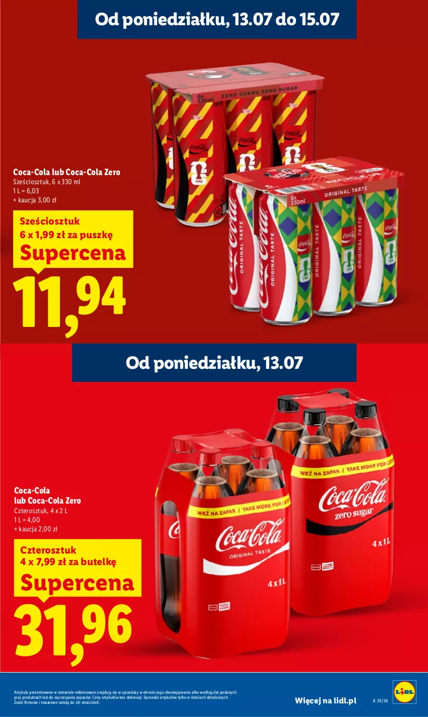 Gazetka promocyjna Lidl - Gazetka ważna od 13.07 do 15.07 - ważna 13.07 do 15.07.2026 - strona 17 - produkty: Coca-Cola