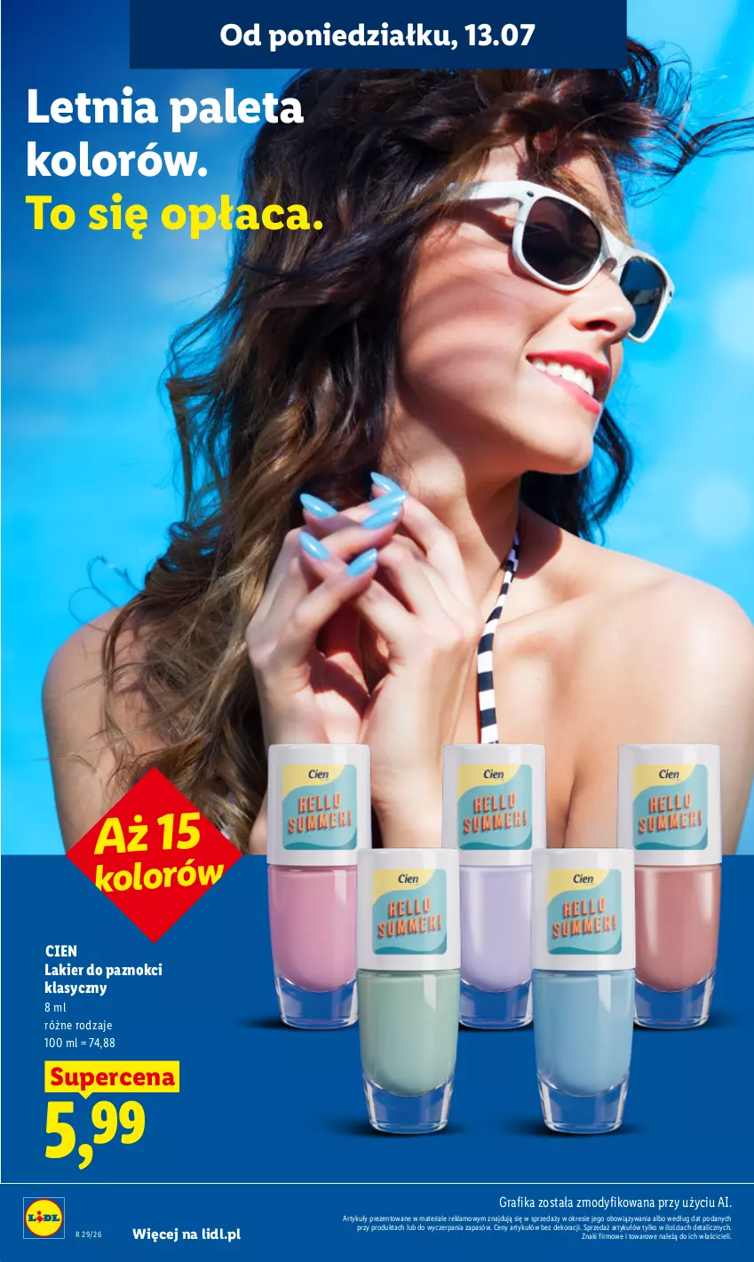 Gazetka promocyjna Lidl - Gazetka ważna od 13.07 do 15.07 - ważna 13.07 do 15.07.2026 - strona 92 - produkty: Anew, Gra, Grafika, Lakier, Lakier do paznokci, Paleta