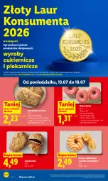 Gazetka promocyjna Lidl - Gazetka ważna od 13.07 do 15.07 - Gazetka - ważna od 15.07 do 15.07.2026 - strona 66 - produkty: Ser, Cukier, Ananas, Laur, Donut, Jagodzianka