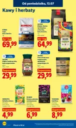 Gazetka promocyjna Lidl - Gazetka ważna od 13.07 do 15.07 - Gazetka - ważna od 15.07 do 15.07.2026 - strona 86 - produkty: Torebka, Kawa rozpuszczalna, Gin, Kawa ziarnista, Kawa, Dilmah, Teekanne, Jacobs, Herbata, Herbapol