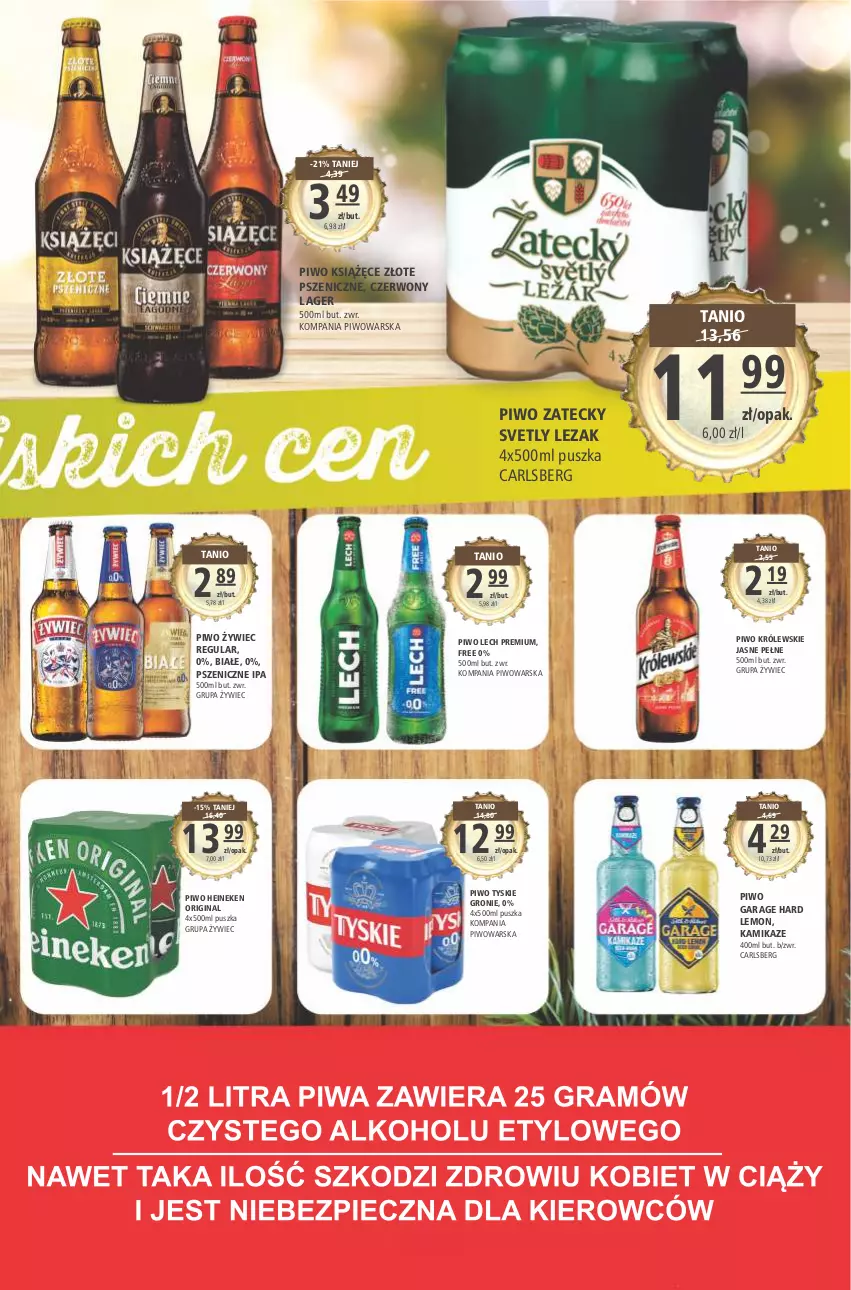 Gazetka promocyjna Arhelan - Gazetka - ważna 29.12.2021 do 09.01.2022 - strona 17 - produkty: Carlsberg, Gin, Heineken, Królewski, Książęce, Lech Premium, Piwo, Tyskie