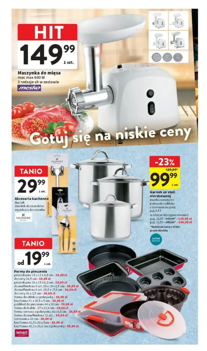 Gazetka promocyjna Intermarche - ważna 02.11 do 08.11.2023 - strona 35 - produkty: Chleb, Dziadek do orzechów, Fa, Garnek, LANA, Maszynka, Miarka, Piec, Podkład, Szynka, Tłuczek, Tortownica