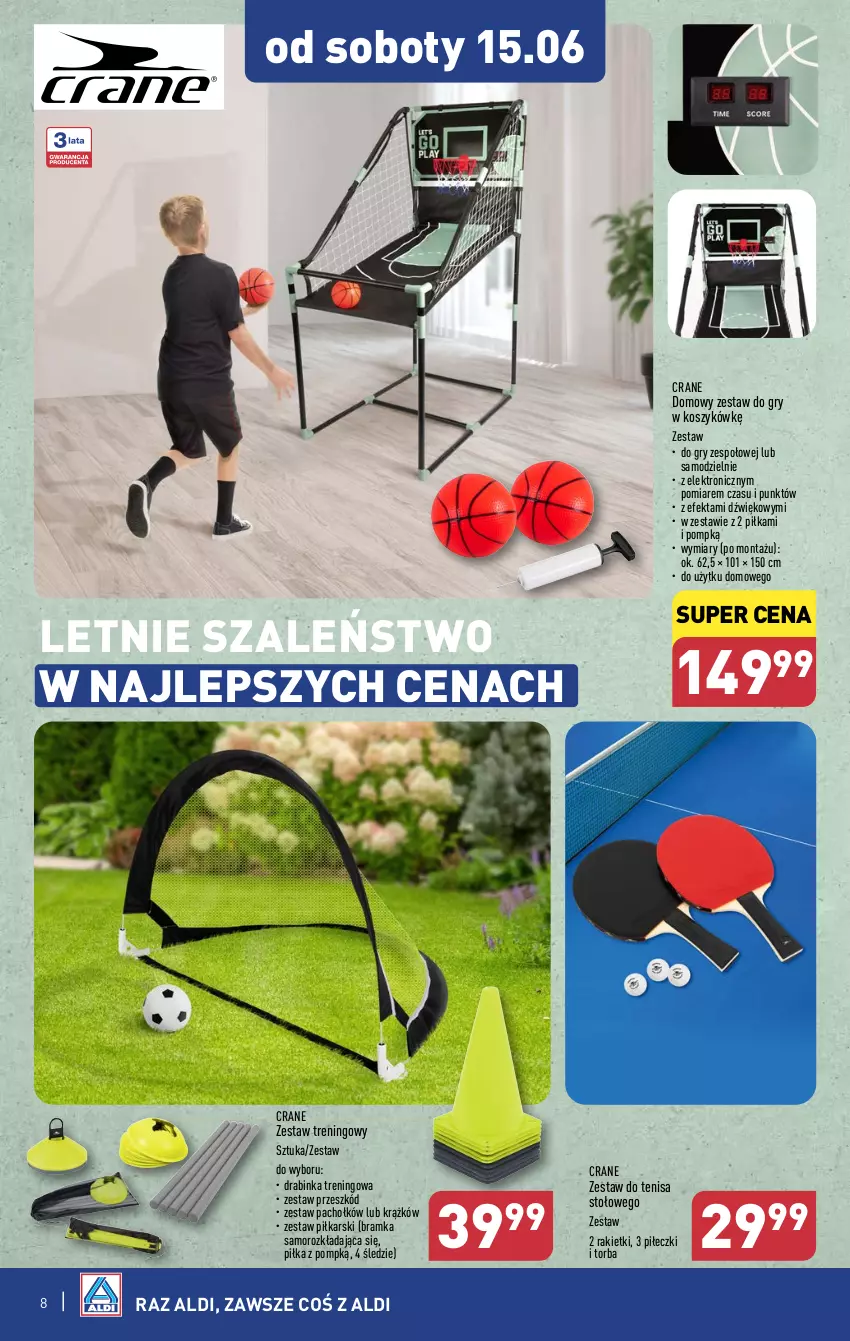 Gazetka promocyjna Aldi - Artykuły przemysłowe i tekstylia - ważna 12.06 do 15.06.2024 - strona 8 - produkty: Bramka, Gry, Inka, Kosz, Ramka, Szal, Torba