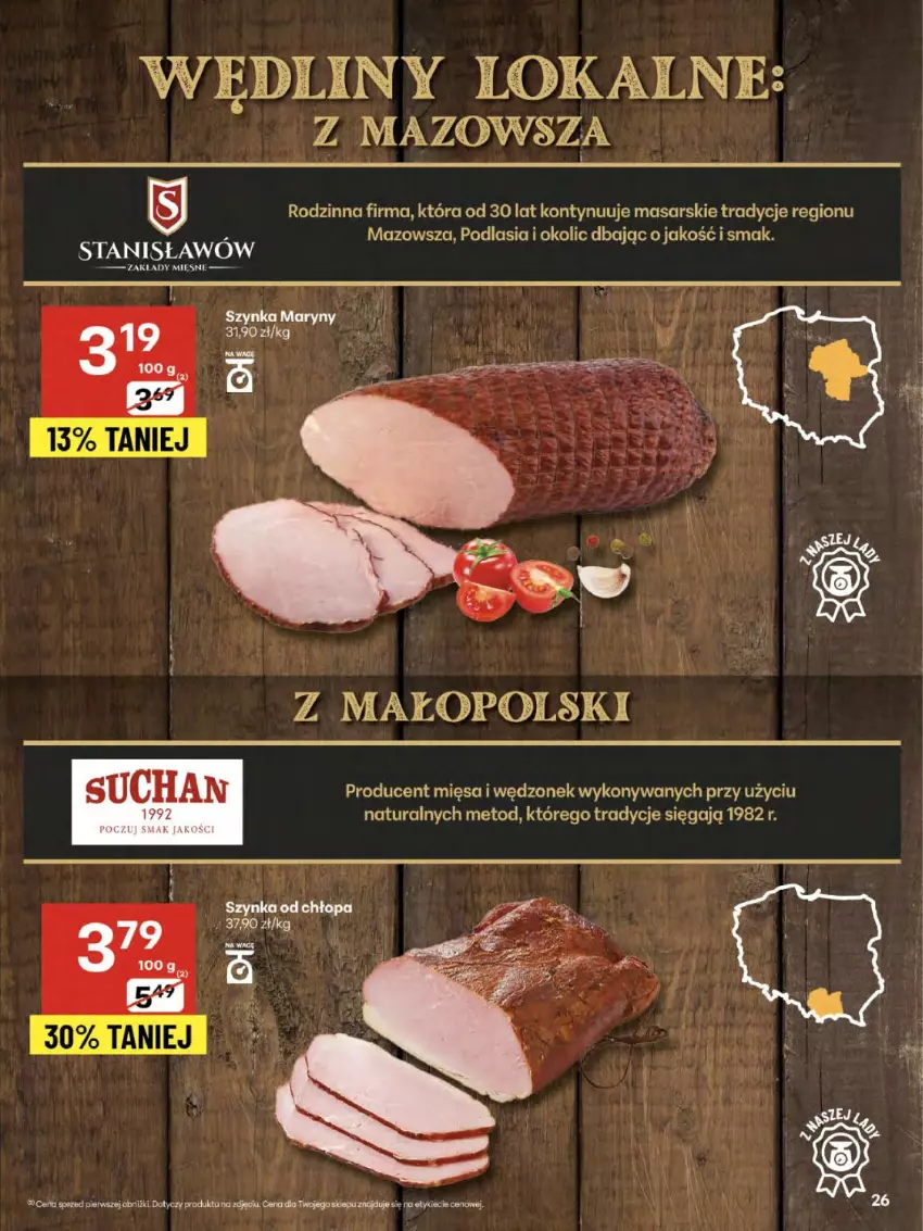 Gazetka promocyjna Delikatesy Centrum - Franczyza DC32 Czwartek - ważna 07.08 do 13.08.2025 - strona 26 - produkty: Szynka