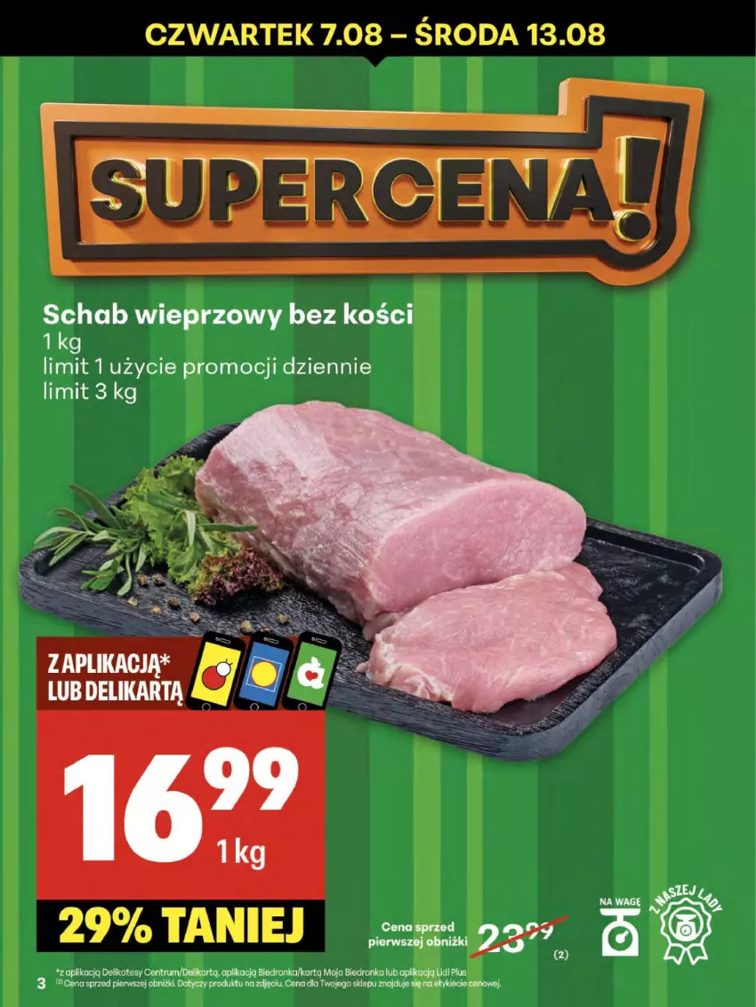 Gazetka promocyjna Delikatesy Centrum - Franczyza DC32 Czwartek - ważna 07.08 do 13.08.2025 - strona 3 - produkty: Dron, Rum, Schab wieprzowy