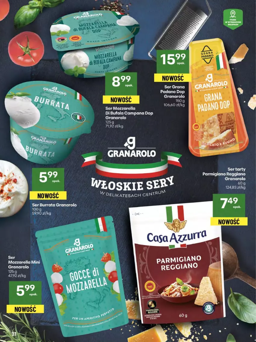Gazetka promocyjna Delikatesy Centrum - Franczyza DC32 Czwartek - ważna 07.08 do 13.08.2025 - strona 31 - produkty: Burrata, Fa, Gra, Mozzarella, Ser