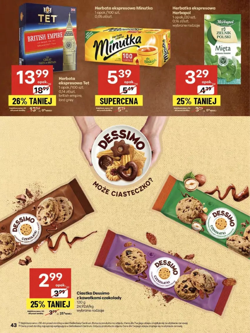Gazetka promocyjna Delikatesy Centrum - Franczyza DC32 Czwartek - ważna 07.08 do 13.08.2025 - strona 43 - produkty: Brit, Ciastka, Dega, Herbata, Kawa, Rum
