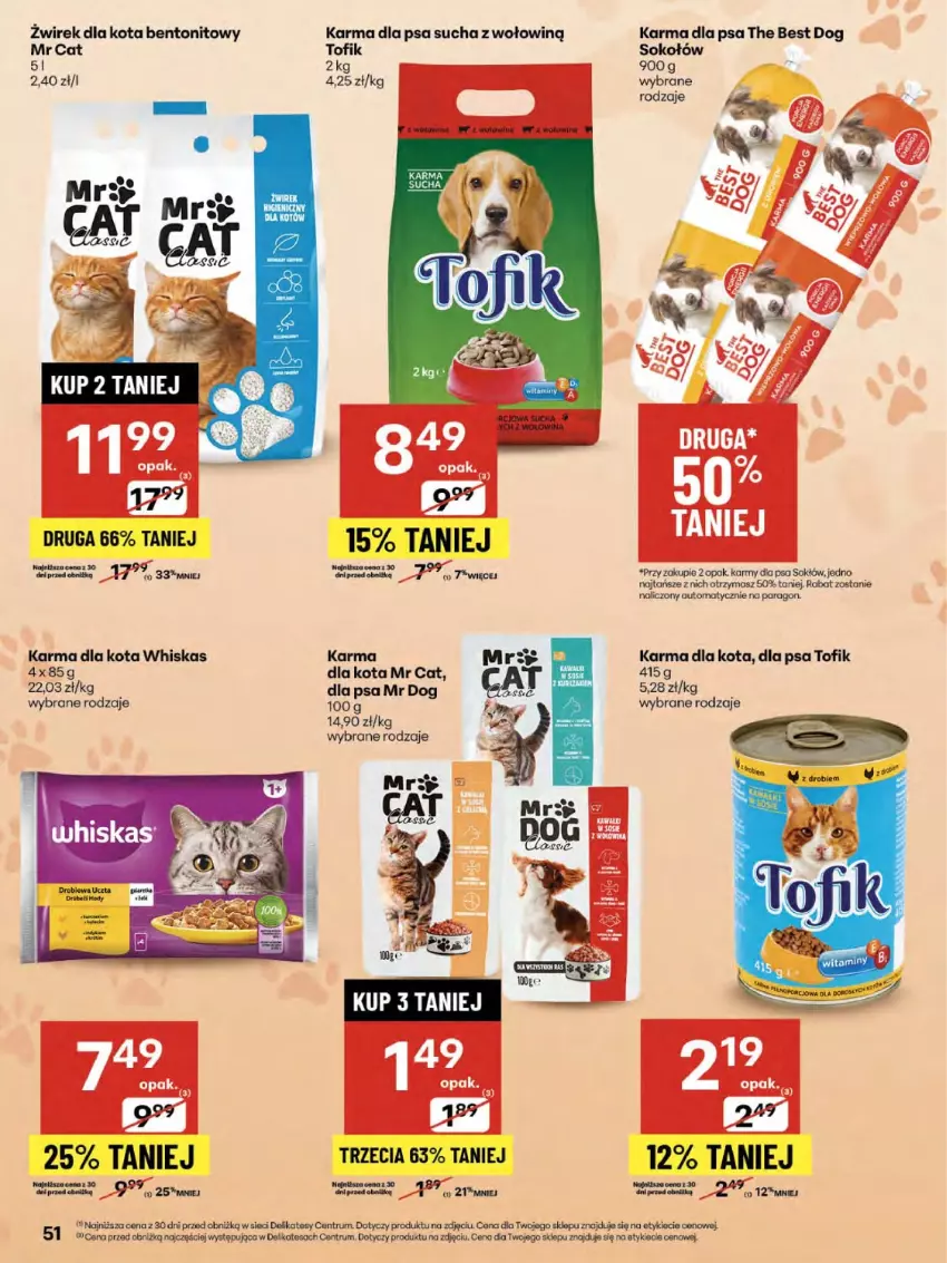 Gazetka promocyjna Delikatesy Centrum - Franczyza DC32 Czwartek - ważna 07.08 do 13.08.2025 - strona 51 - produkty: Rum, Sok, Sokołów, Whiskas