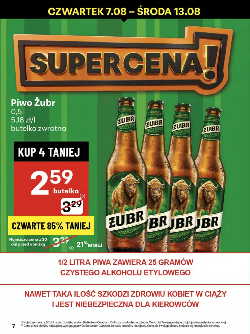 Gazetka promocyjna Delikatesy Centrum - Franczyza DC32 Czwartek - ważna 07.08 do 13.08.2025 - strona 7 - produkty: Gra, Piec, Piwa, Rum