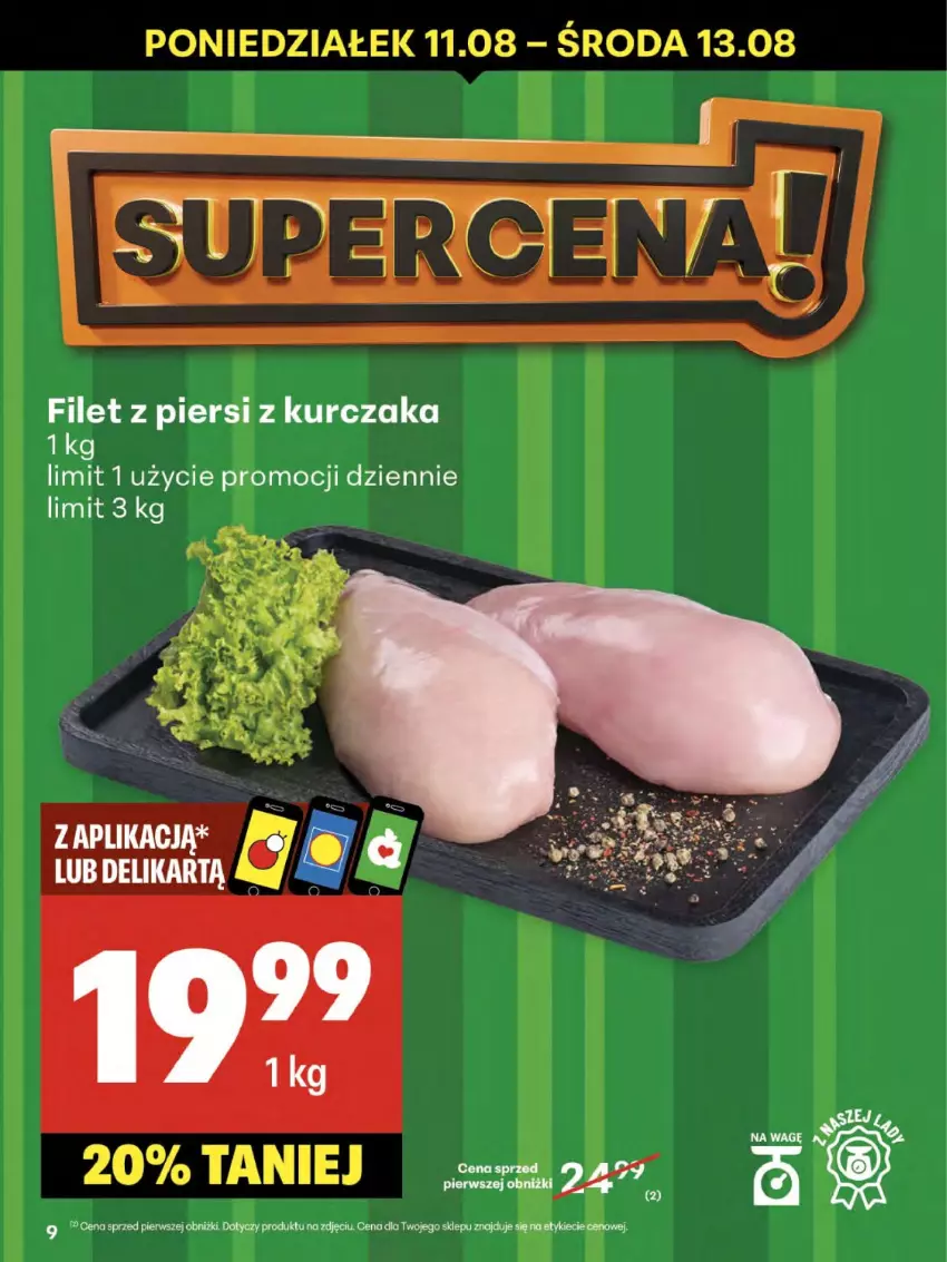 Gazetka promocyjna Delikatesy Centrum - Franczyza DC32 Czwartek - ważna 07.08 do 13.08.2025 - strona 9 - produkty: Kurczak