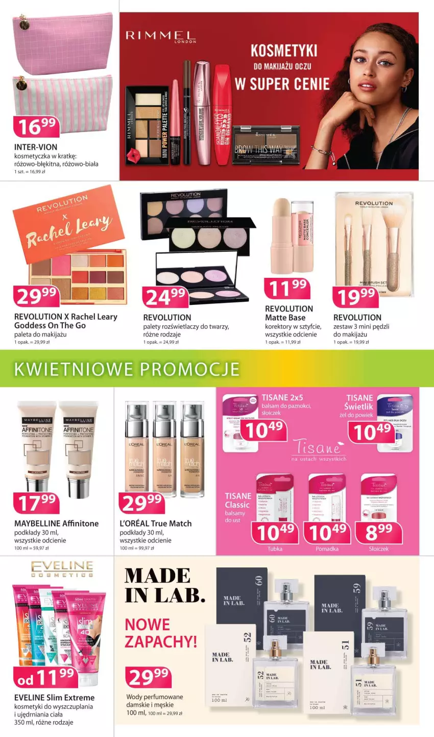 Gazetka promocyjna Drogerie Polskie - Gazetka - ważna 09.04 do 30.04.2021 - strona 2 - produkty: Bell, Eveline, Fa, Kosmetyczka, Makijaż, Maybelline, Paleta, Perfum, Podkład, Rozświetlacz