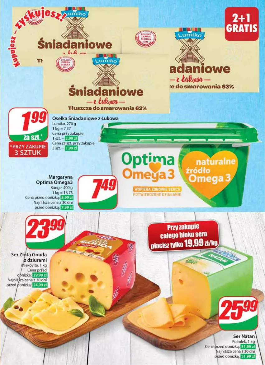 Gazetka promocyjna Dino - Gazetka 24 / 2024 - ważna 12.06 do 18.06.2024 - strona 41 - produkty: Danio, Gouda, Gra, Margaryna, Mleko, Mlekovita, Optima, Optima Omega3, POLMLEK, Ser