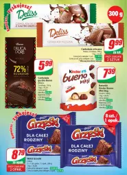 Gazetka promocyjna Dino - Gazetka 24 / 2024 - Gazetka - ważna od 18.06 do 18.06.2024 - strona 8 - produkty: Kinder Bueno, Deliss, Czekolada mleczna, Tonik, Czekolada, Czekolada gorzka, Ferrero, Baton, Kinder