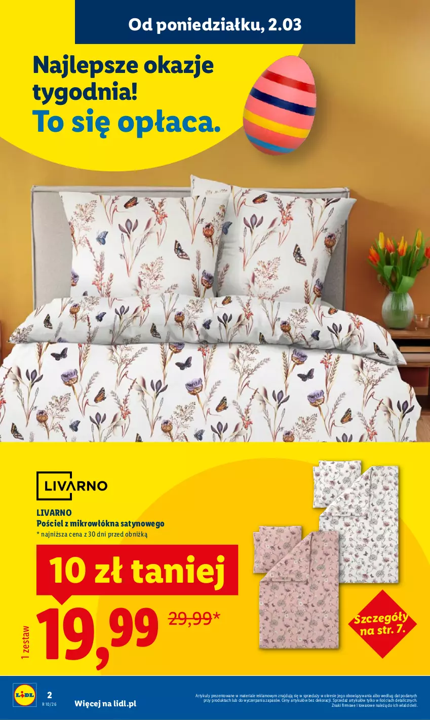Gazetka promocyjna Lidl - Oferta ważna od 2.03 - ważna 02.03 do 07.03.2026 - strona 2 - produkty: Ivar, Pościel