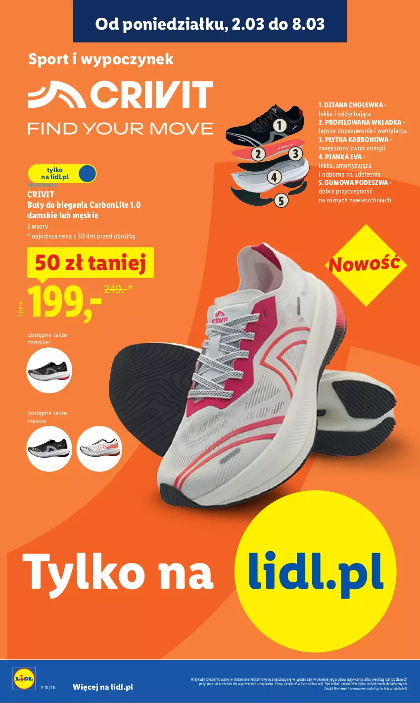 Gazetka promocyjna Lidl - Oferta ważna od 2.03 - ważna 02.03 do 07.03.2026 - strona 26 - produkty: Buty, Płytka, Por, Sport