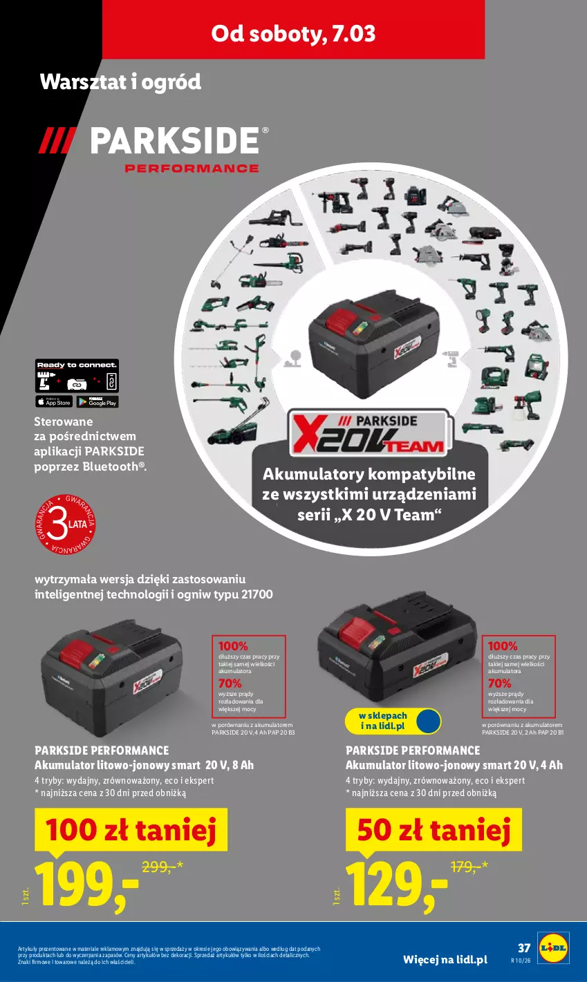 Gazetka promocyjna Lidl - Oferta ważna od 2.03 - ważna 02.03 do 07.03.2026 - strona 43 - produkty: Akumulator, Intel, Ogród, Parkside, Por, Ser