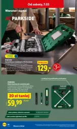Gazetka promocyjna Lidl - Oferta ważna od 2.03 - Gazetka - ważna od 07.03 do 07.03.2026 - strona 50 - produkty: Parkside, Walizka, LANA, Podkładka, Lampa LED, Zestaw kluczy nasadowych, Zestaw kluczy, Lampa, Ogród, Podkład