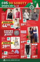 Gazetka promocyjna Aldi - Pełna oferta - Gazetka - ważna od 17.12 do 17.12.2023 - strona 32 - produkty: Podkoszulek, Sweter, Gin, Szal, Kosz, Czapka, Wełna, Legginsy, Spodnie, Bluza, Wkładki, LG, Fa