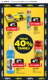 Gazetka promocyjna Netto - Artykuły spożywcze - Gazetka - ważna od 13.01 do 13.01.2024 - strona 24 - produkty: Calcium, Dawtona, Sos, Mus, Tablet, Tera, Napój izotoniczny, Tabletki musujące, Mola, Chusteczki, Oshee, Napój