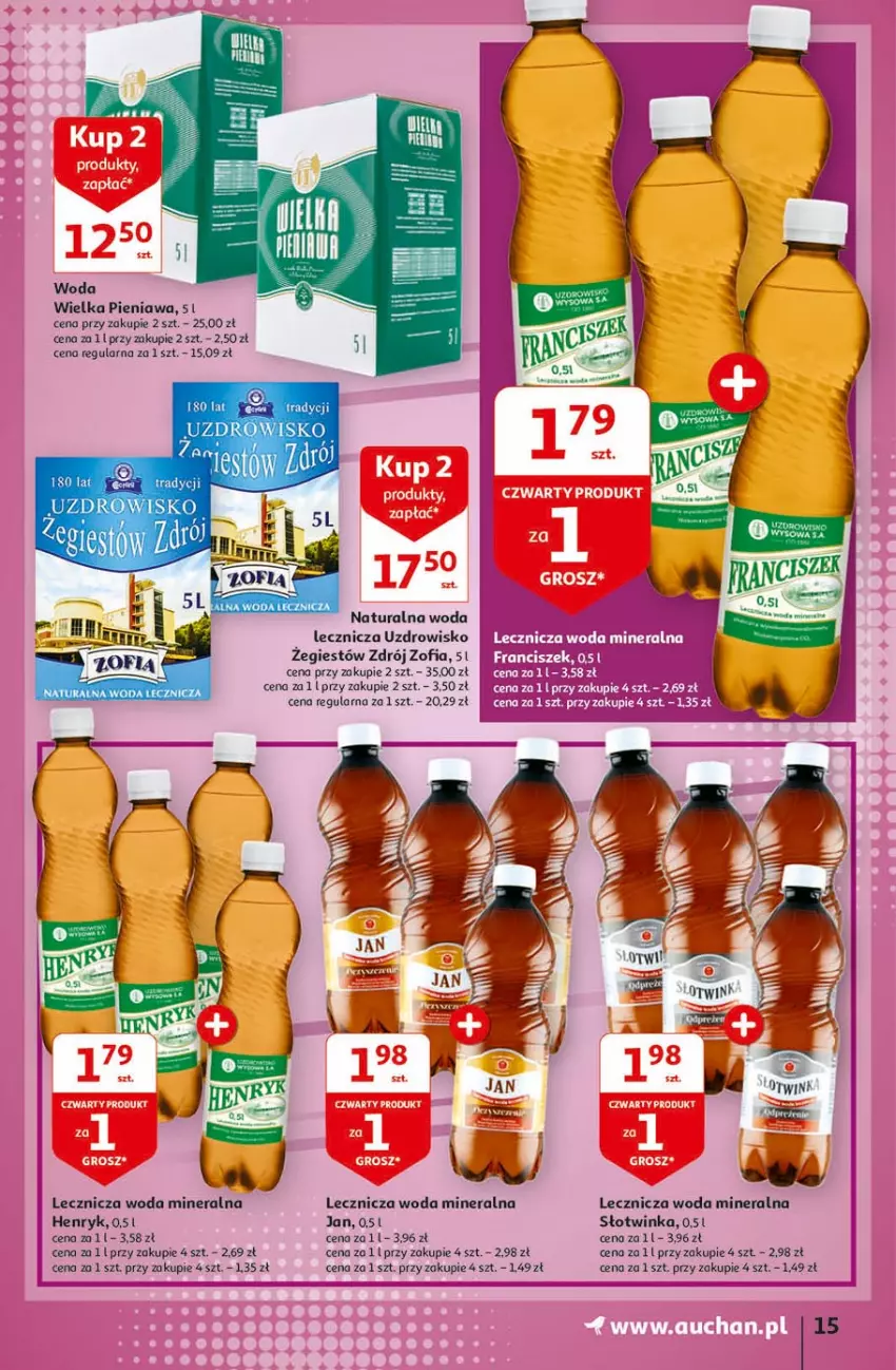 Gazetka promocyjna Auchan - Więcej za mniej Hipermarkety - ważna 11.03 do 17.03.2021 - strona 15 - produkty: Inka, Woda, Woda mineralna, Znicz