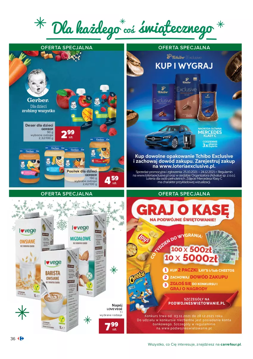 Gazetka promocyjna Carrefour - Gazetka Carrefour - ważna 07.12 do 12.12.2021 - strona 36 - produkty: Deser, Dzieci, Gerber, Napój, Ser