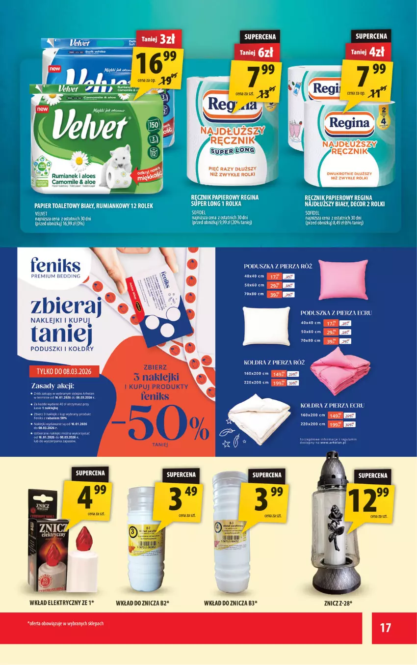 Gazetka promocyjna Arhelan - Gazetka - ważna 27.02 do 08.03.2026 - strona 17 - produkty: Fa, Klej, Ręcznik, Rolki, Rum, Waga, Znicz