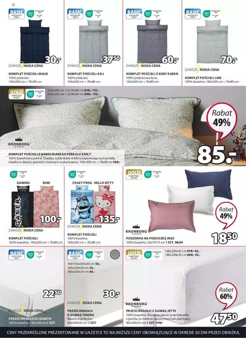 Gazetka promocyjna Jysk - Oferta tygodnia - ważna 21.06 do 25.07.2023 - strona 13 - produkty: Komplet pościeli, Materac, Materac sprężynowy, Pościel, Poszewka, Prześcieradło, Sok, Tera, Wełna