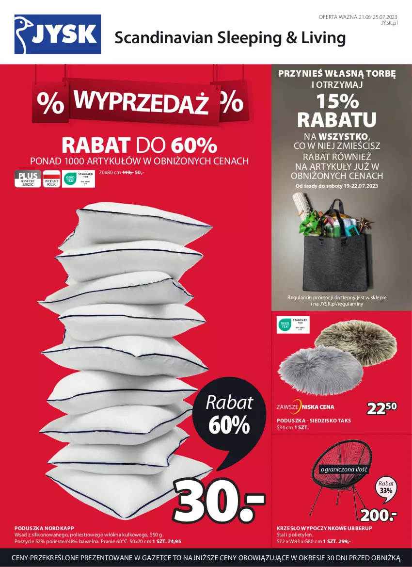 Gazetka promocyjna Jysk - Oferta tygodnia - ważna 21.06 do 25.07.2023 - strona 2 - produkty: Gra, Krzesło, Poduszka, Siedzisko, Wełna