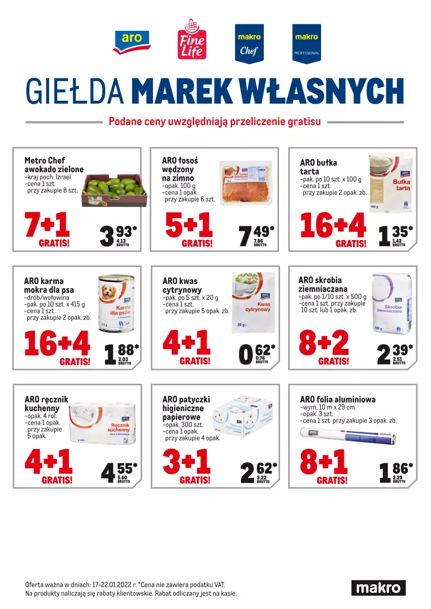 Gazetka promocyjna Makro - [Oferta specjalna] Express ofert - ważna 17.01 do 22.01.2022 - strona 2 - produkty: Drób, Folia aluminiowa, Gra, Metro, Metro Chef, Papier, Ręcznik, Sito, Tarta, Wołowina