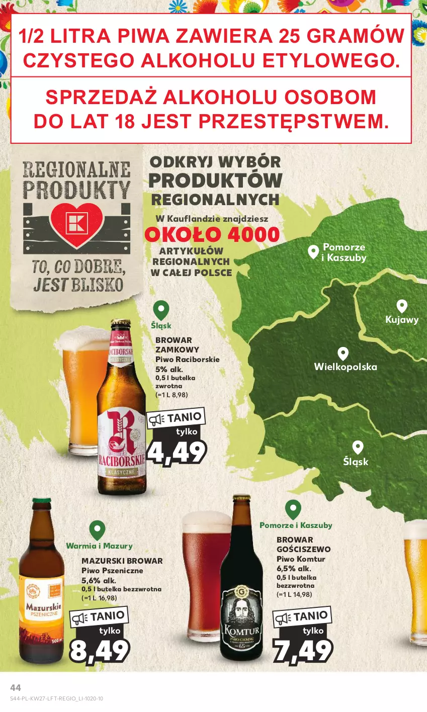 Gazetka promocyjna Kaufland - Gazetka tygodnia - ważna 06.07 do 12.07.2023 - strona 44 - produkty: Gra, Piwa, Piwo