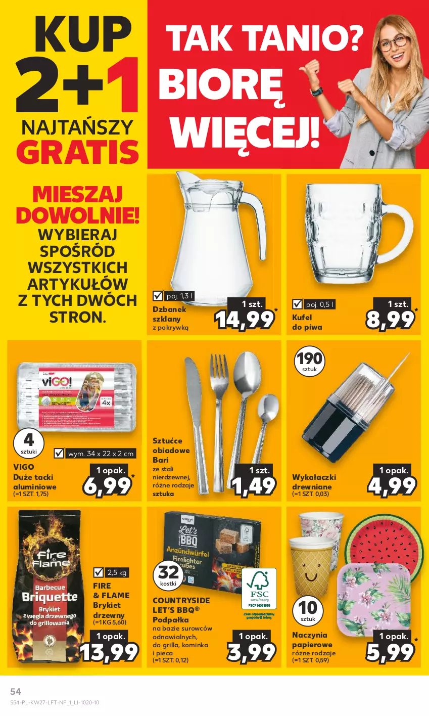 Gazetka promocyjna Kaufland - Gazetka tygodnia - ważna 06.07 do 12.07.2023 - strona 54 - produkty: Brykiet drzewny, Dzbanek, Gra, Grill, Inka, Papier, Piec, Piwa