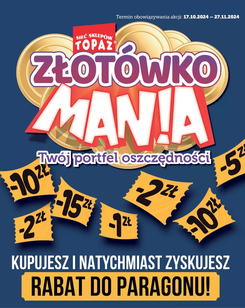 Gazetka promocyjna Topaz - Gazetka - ważna 17.10 do 01.12.2024 - strona 1