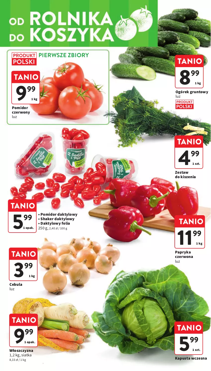 Gazetka promocyjna Intermarche - Gazetka Intermarche - ważna 18.04 do 24.04.2024 - strona 12 - produkty: Cebula, Grunt, Ogórek, Papryka, Papryka czerwona, Siatka