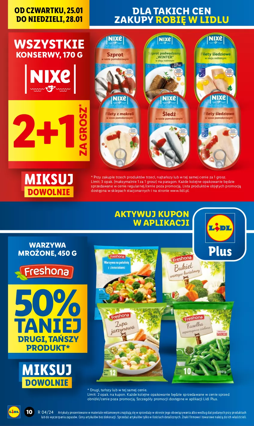 Gazetka promocyjna Lidl - GAZETKA - ważna 25.01 do 28.01.2024 - strona 10 - produkty: Olej, Ser, Warzywa