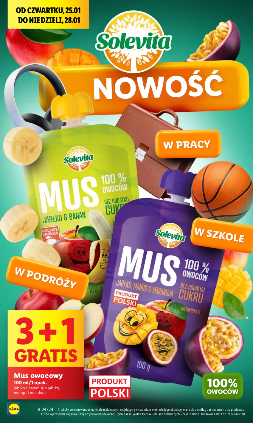 Gazetka promocyjna Lidl - GAZETKA - ważna 25.01 do 28.01.2024 - strona 34 - produkty: Gra, Mango, Mus