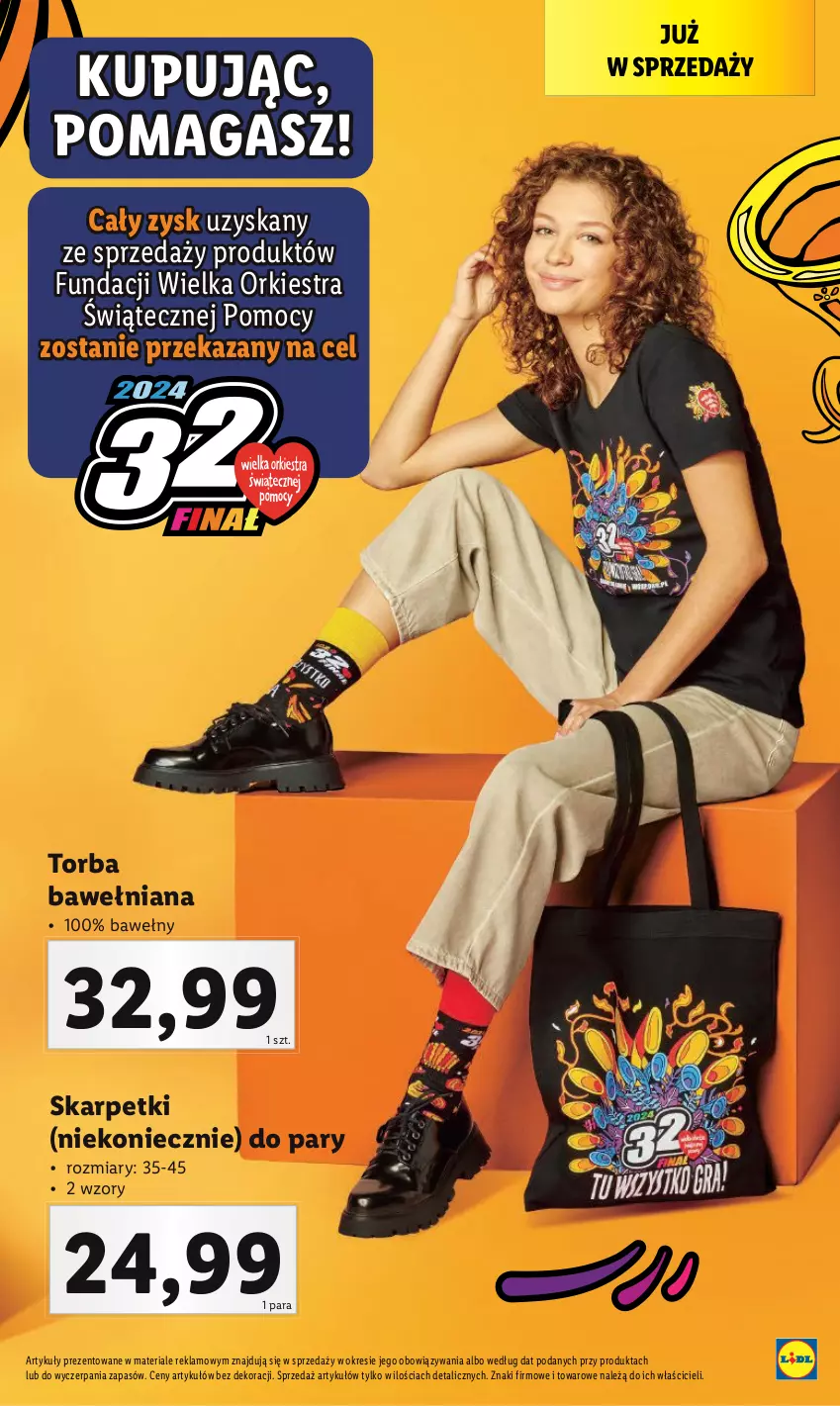 Gazetka promocyjna Lidl - GAZETKA - ważna 25.01 do 28.01.2024 - strona 45 - produkty: Karp, Skarpetki, Torba