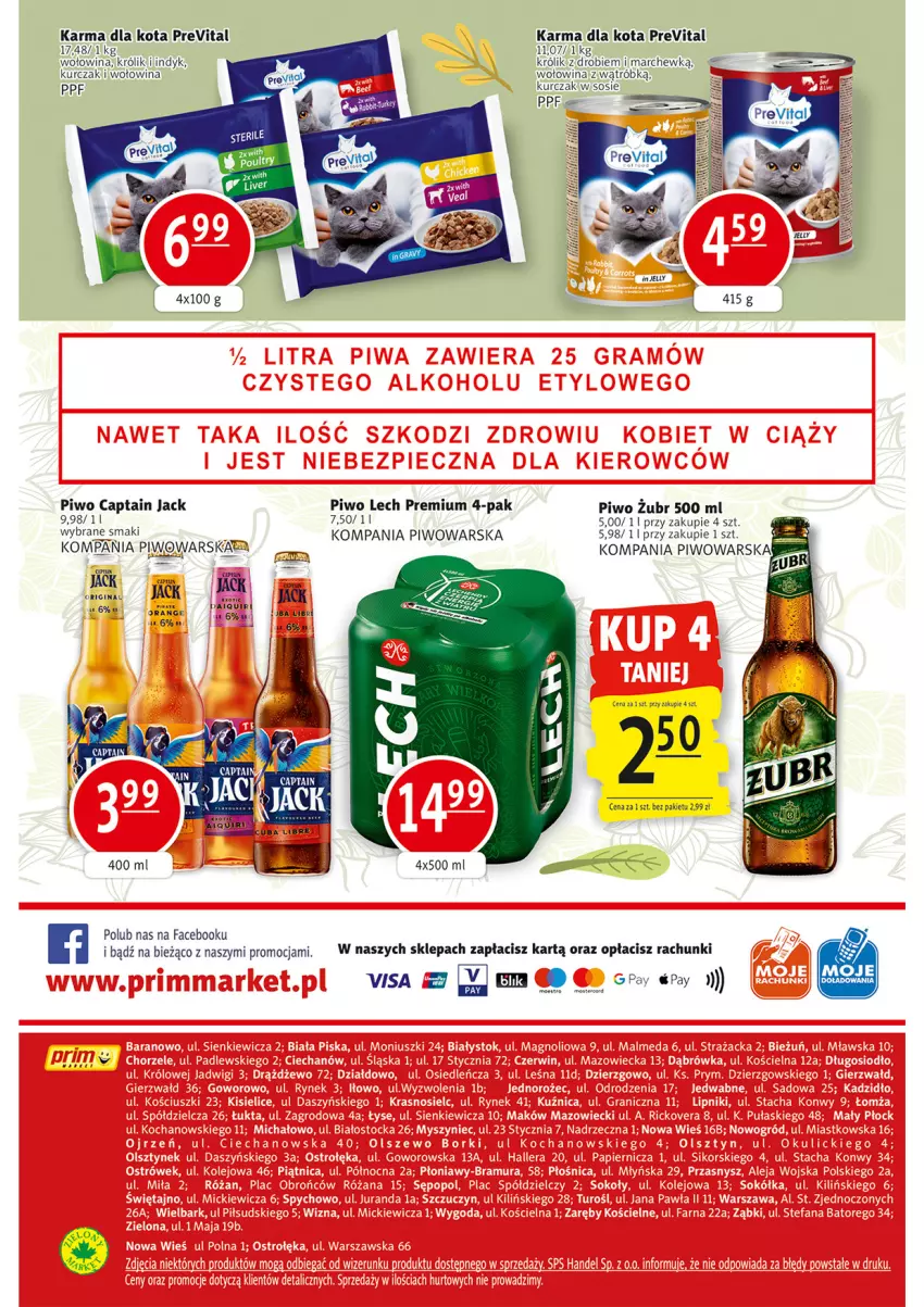 Gazetka promocyjna Prim Market - ważna 16.03 do 22.03.2023 - strona 16 - produkty: Captain Jack, Fa, Królik, Kurczak, Lech Premium, Piwo, Sos, Wołowina