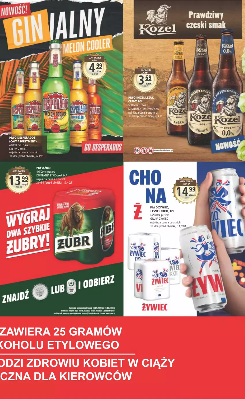 Gazetka promocyjna Arhelan - Gazetka - ważna 05.05 do 14.05.2023 - strona 13 - produkty: Desperados, Kozel, Piwo