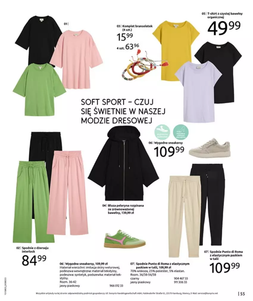 Gazetka promocyjna Bonprix - PREMIERA SEZONU - ważna 03.03 do 25.05.2025 - strona 57 - produkty: Ba!, Bluza, Dres, Por, Spodnie, Sport