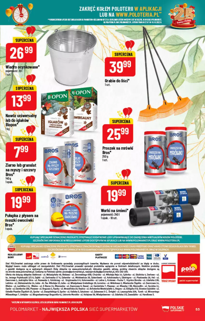 Gazetka promocyjna PoloMarket - Gazetka pomocyjna - ważna 24.08 do 30.08.2022 - strona 53 - produkty: BIC, Dres, Gra, Inka, LEGO, Mus, Mysz, Nawóz, Olej, Piast, Pur, Wiadro, Worki na śmiec, Worki na śmieci