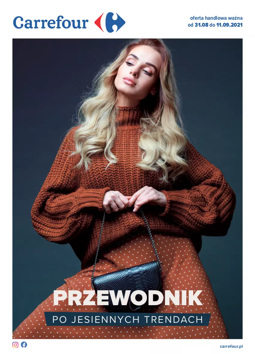 Gazetka promocyjna Carrefour - Gazetka Przewodnik po jesiennych trendach - ważna 30.08 do 11.09.2021 - strona 1 - produkty: Przewodnik