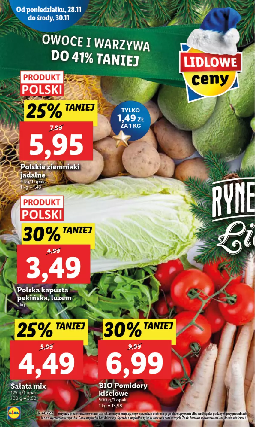 Gazetka promocyjna Lidl - GAZETKA - ważna 28.11 do 30.11.2022 - strona 16 - produkty: LG, Owoce, Warzywa