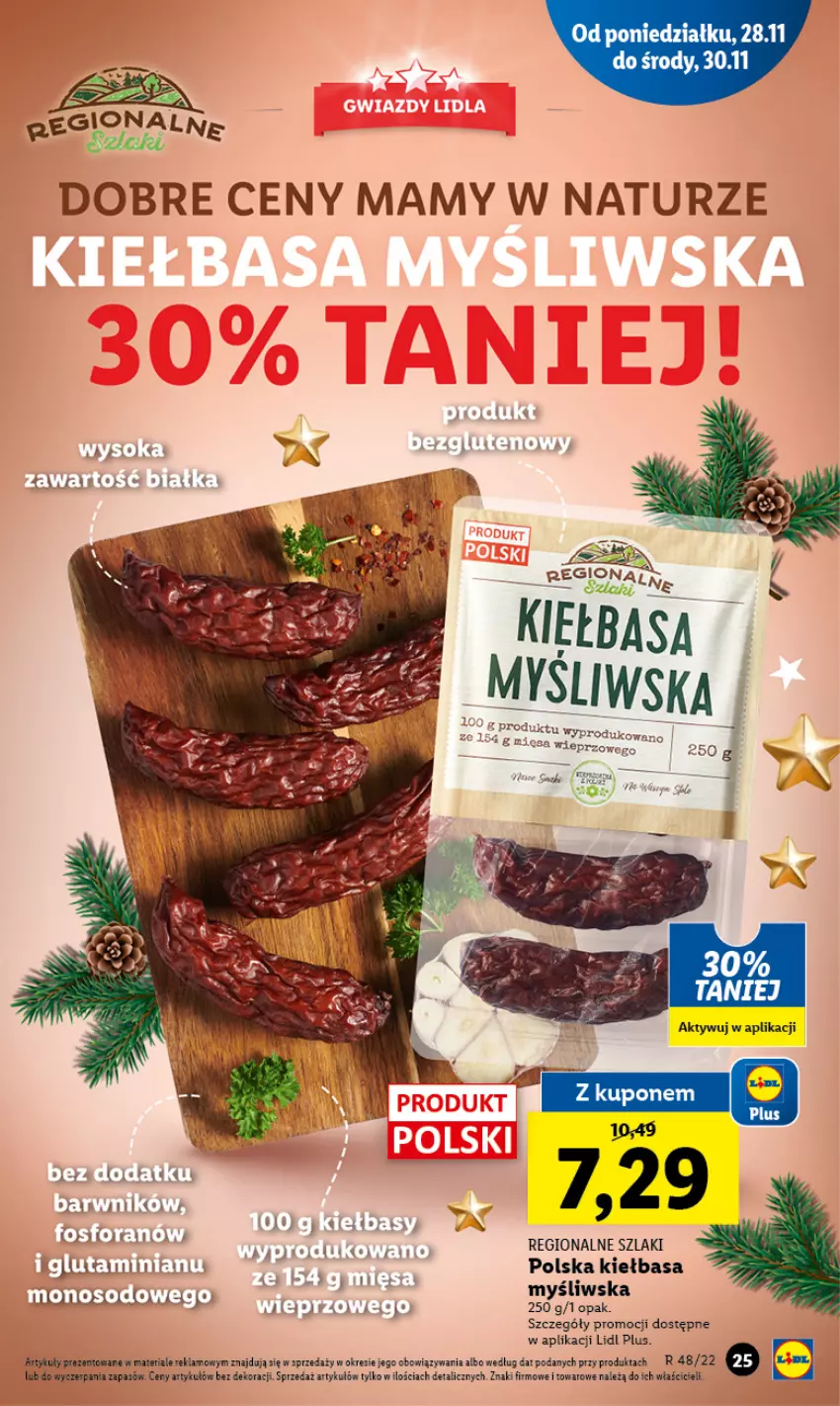 Gazetka promocyjna Lidl - GAZETKA - ważna 28.11 do 30.11.2022 - strona 27 - produkty: Kiełbasa, Sok