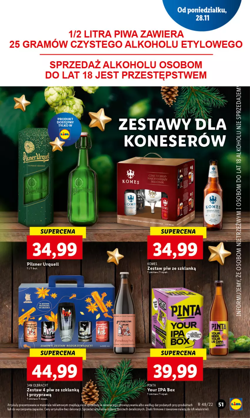 Gazetka promocyjna Lidl - GAZETKA - ważna 28.11 do 30.11.2022 - strona 55 - produkty: Gra, Pilsner Urquell, Piwa